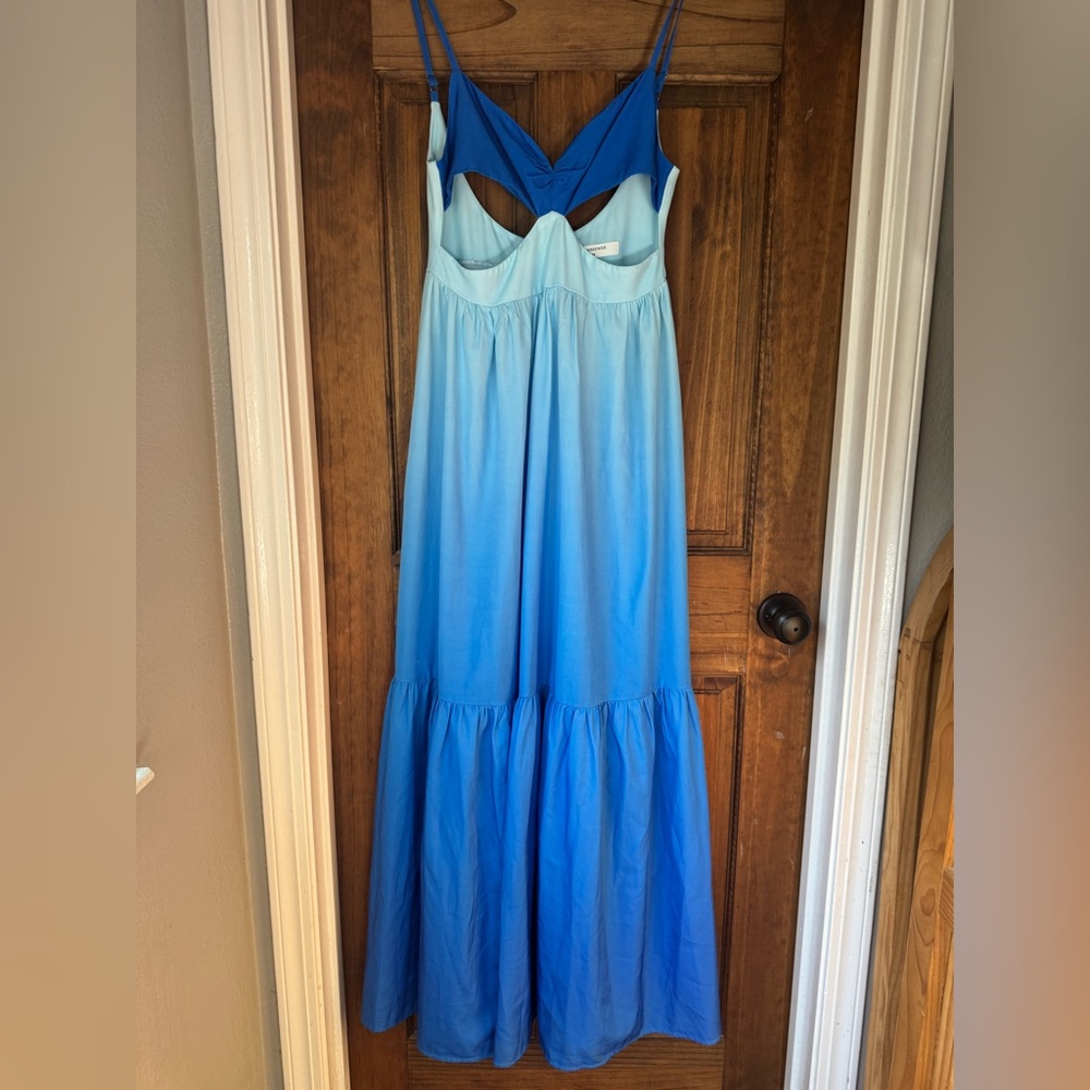 Commense Blue Ombre Maxi Dress